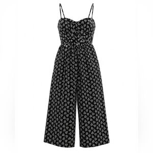 As U Wish Black and White Jumpsuit